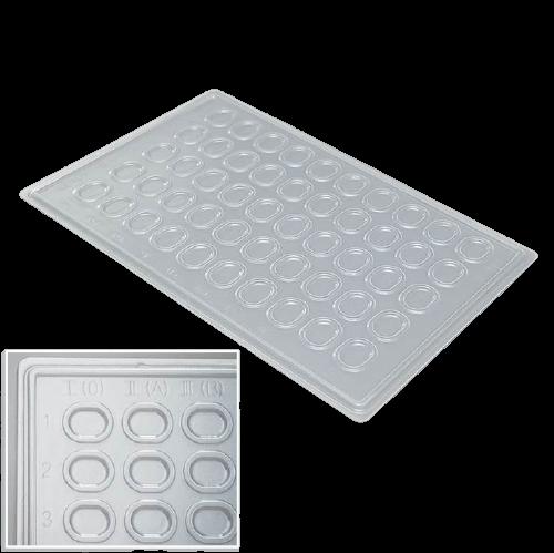 Планшет ВОЛЕС на 50 лунок для визначення груп крові, білий, ПС